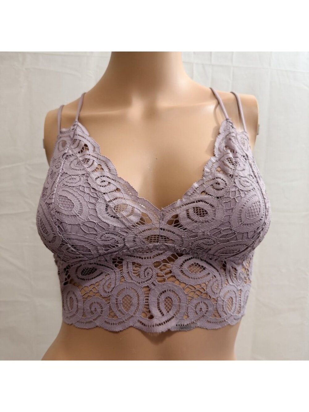 PINK by Victoria’s Secret Lace Bralette Crochet Series Lilac Dream Purple Small